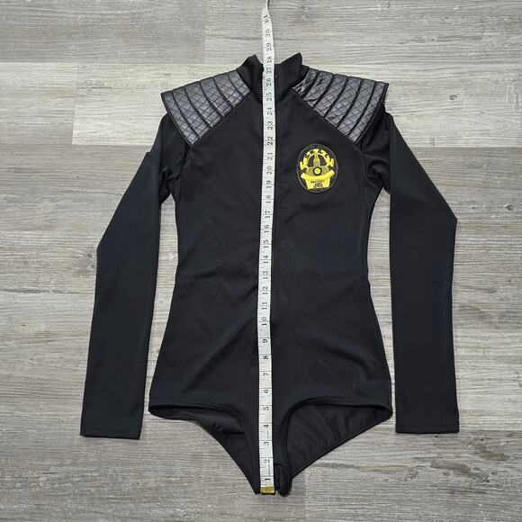 Leg Avenue Black Sexy SWAT Babe Halloween Costume Police Officer Cop Bodysuit - Picture 10 of 12
